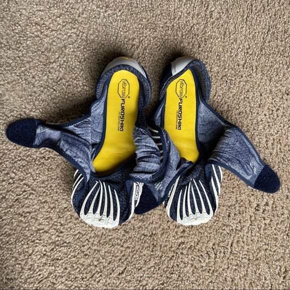 Vibram Unisex Furoshiki Walking Yoga Fitness Shoe Jeans Sz M In White, Jean - Picture 10 of 13